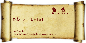 Mözl Uriel névjegykártya